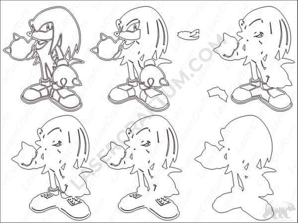 Knuckles Layered Design for cutting
