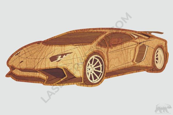 Lamborghini Layered Design for cutting
