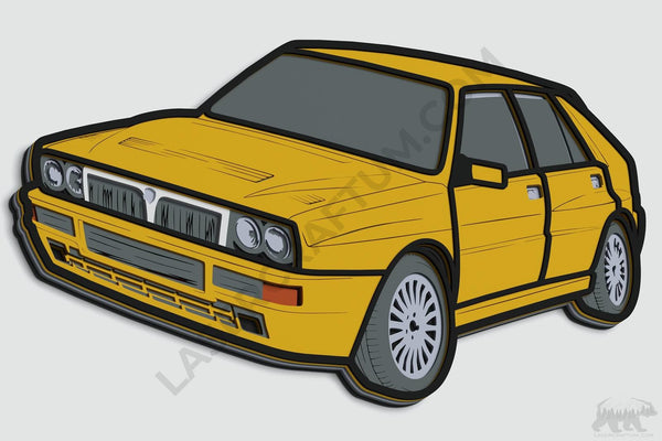 Lancia Delta Layered Design for cutting