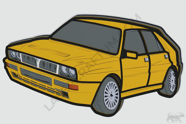 Lancia Delta Layered Design for cutting