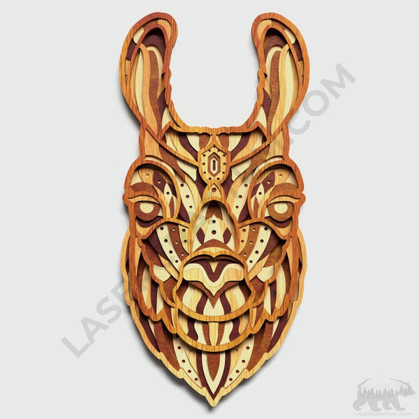Llama Layered Design for cutting