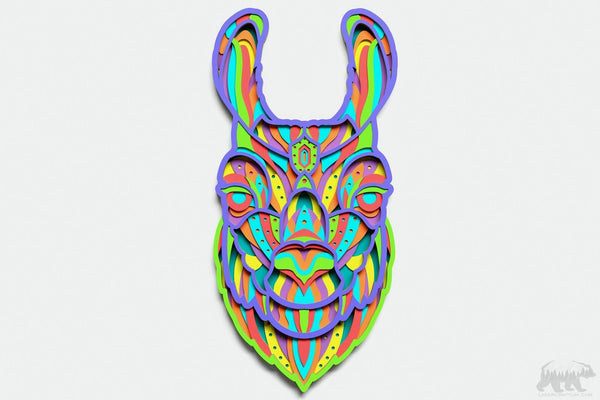 Llama Layered Design for cutting