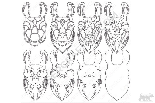 Llama Layered Design for cutting