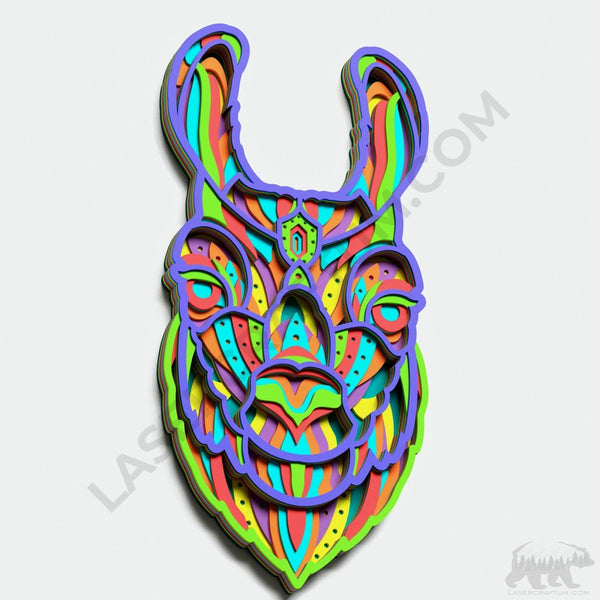 Llama Layered Design for cutting