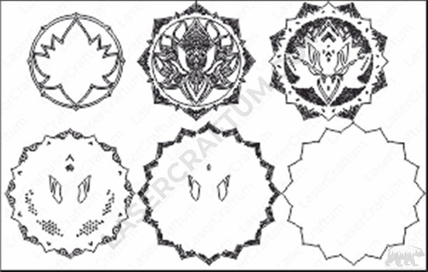 Lotus Layered Design for cutting