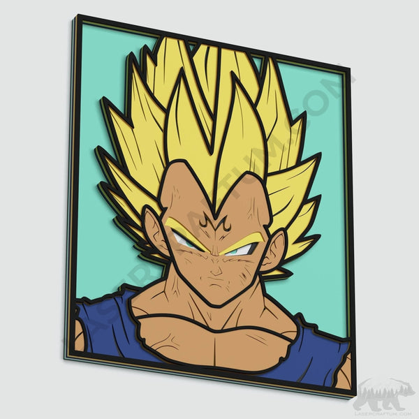 Majin Vegeta Layered Design for cutting
