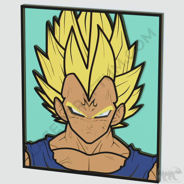 Majin Vegeta Layered Design for cutting