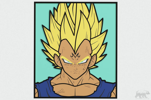 Majin Vegeta Layered Design for cutting