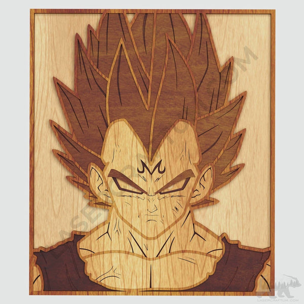 Majin Vegeta Layered Design for cutting