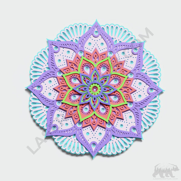 Mandala #4. Free Multilayer Design for cutting