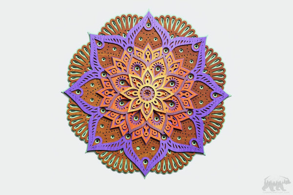 Mandala #4. Free Multilayer Design for cutting