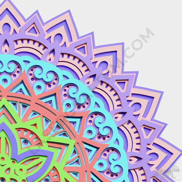 Mandala #5 Multilayer Design for cutting