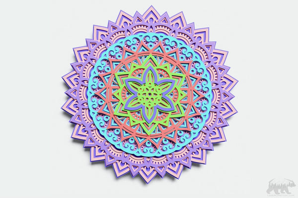 Mandala #5 Multilayer Design for cutting