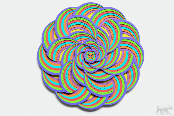 Mandala #6 Multilayer Design for cutting