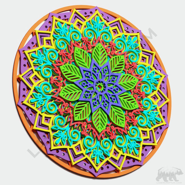 Mandala #7 Multilayer Design for cutting