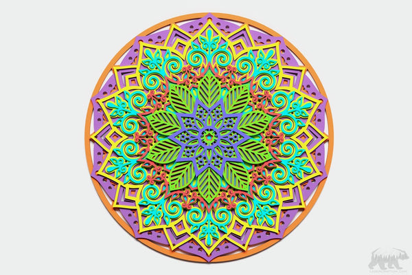 Mandala #7 Multilayer Design for cutting