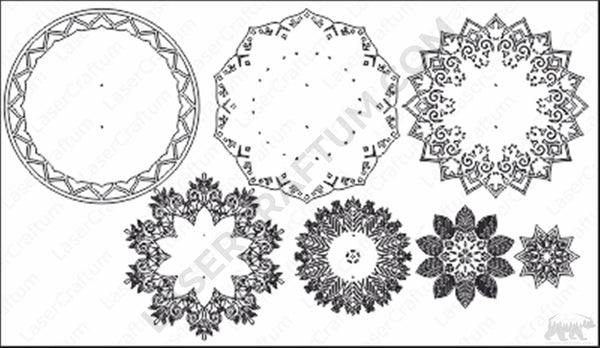 Mandala #7 Multilayer Design for cutting
