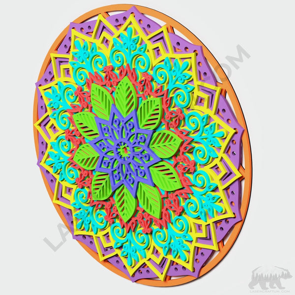 Mandala #7 Multilayer Design for cutting