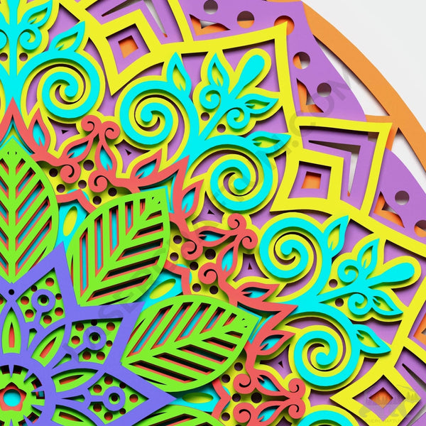Mandala #7 Multilayer Design for cutting