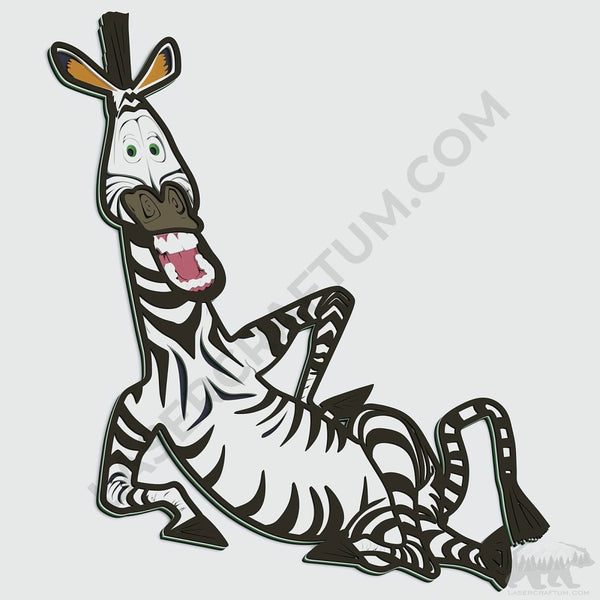 Marty the Zebra (Madagascar) Layered Design for cutting