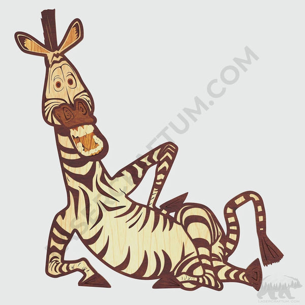 Marty the Zebra (Madagascar) Layered Design for cutting