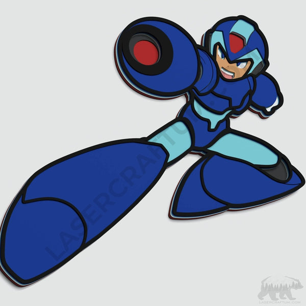Mega Man Layered Design for cutting