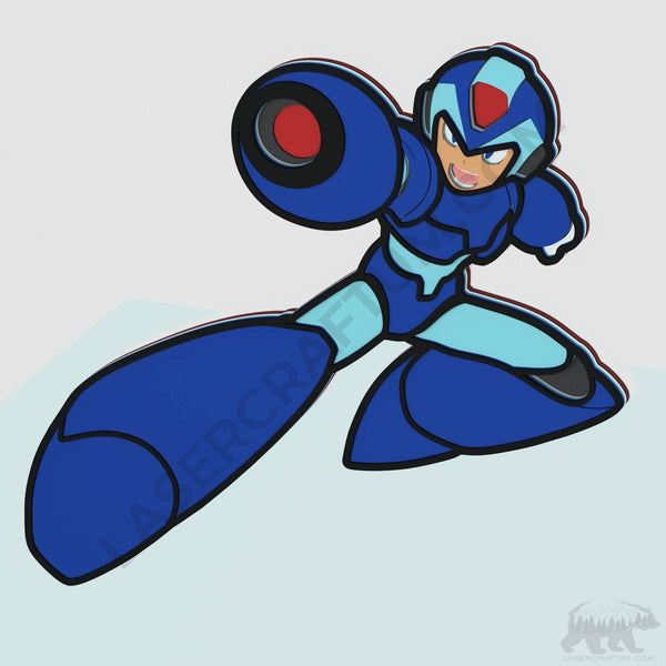 Mega Man Layered Design for cutting