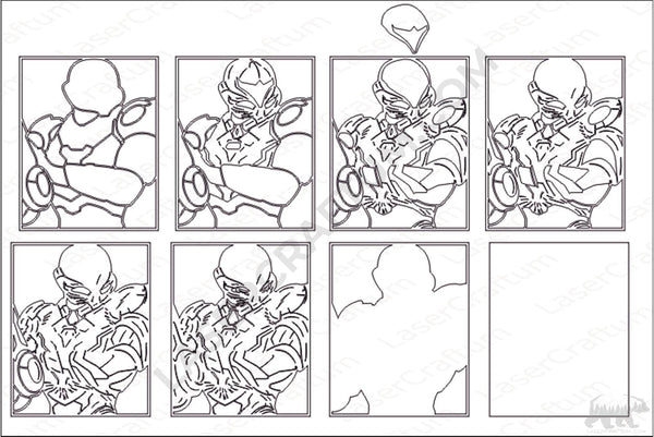 Metroid Layered Design for cutting