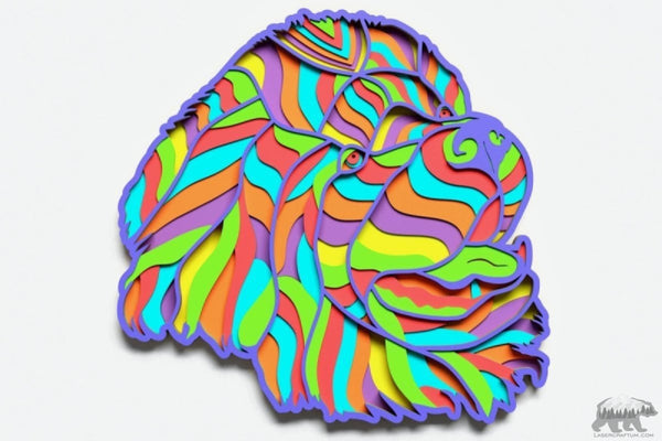 Newfoundland Multilayer Design for cutting - LaserCraftum