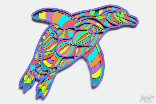 Penguin Layered Design for cutting