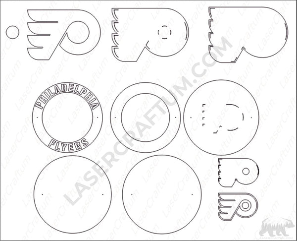 Philadelphia Flyers Layered Design for cutting