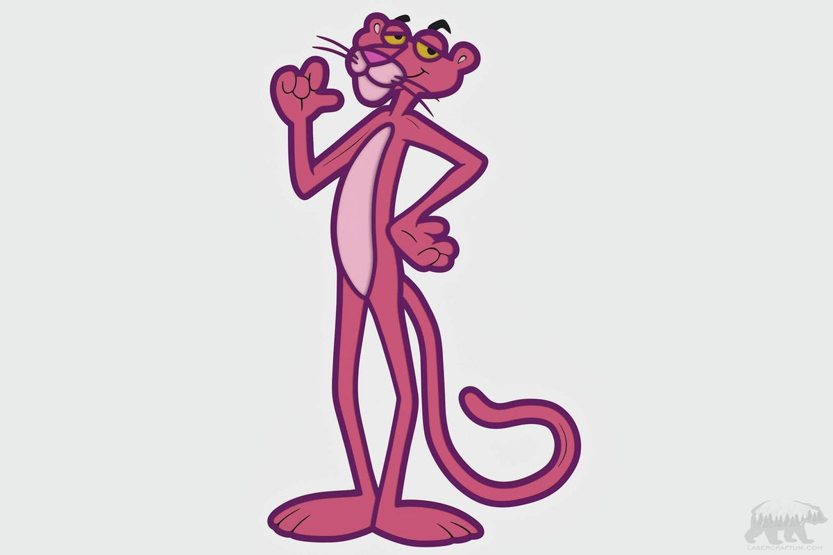 Pink Panther Vector PNG vector in SVG, PDF, AI, CDR format