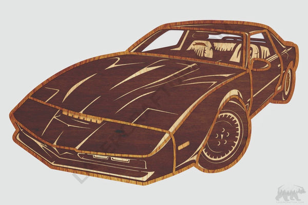 Pontiac Knight Rider Layered Design for cutting