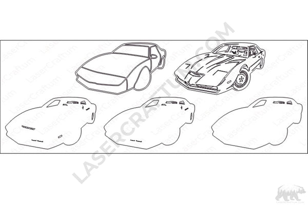 Pontiac Knight Rider Layered Design for cutting