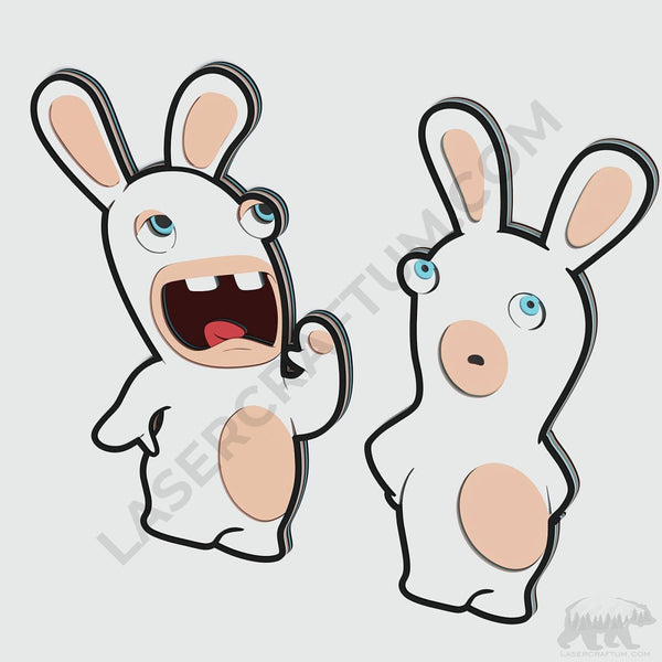 Rabbids Layered Design for cutting