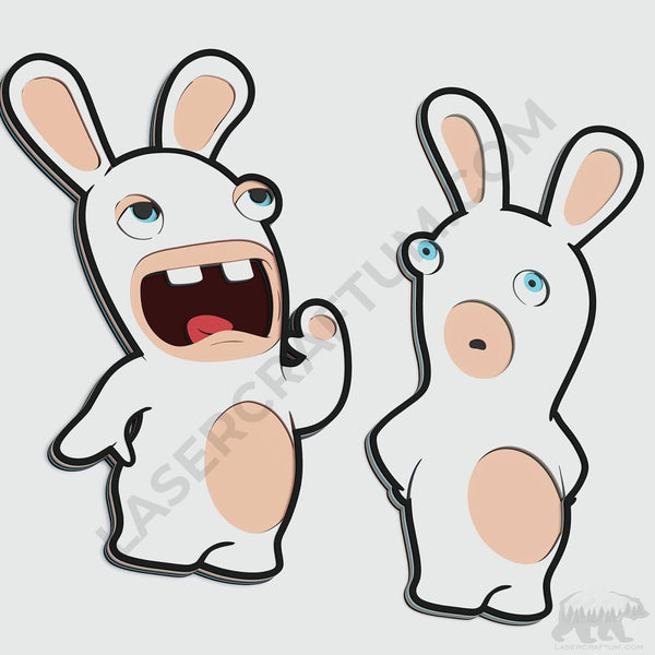Rabbids Layered Design for cutting