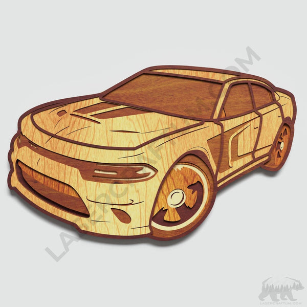 Racing Car Layered Design for cutting