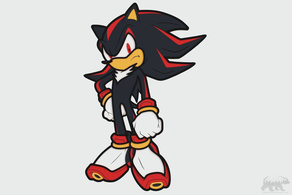 Shadow the Hedgehog Layered Design for cutting