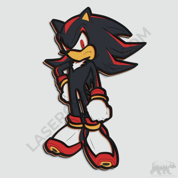 Shadow the Hedgehog Layered Design for cutting