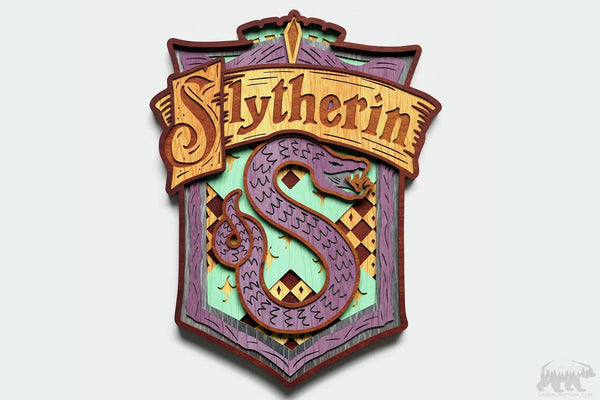 Slytherin Crest Layered Design for cutting