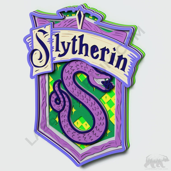 Slytherin Crest Layered Design for cutting