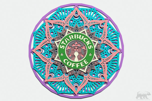 Starbucks Layered Design for cutting