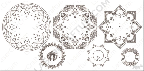 Starbucks Layered Design for cutting
