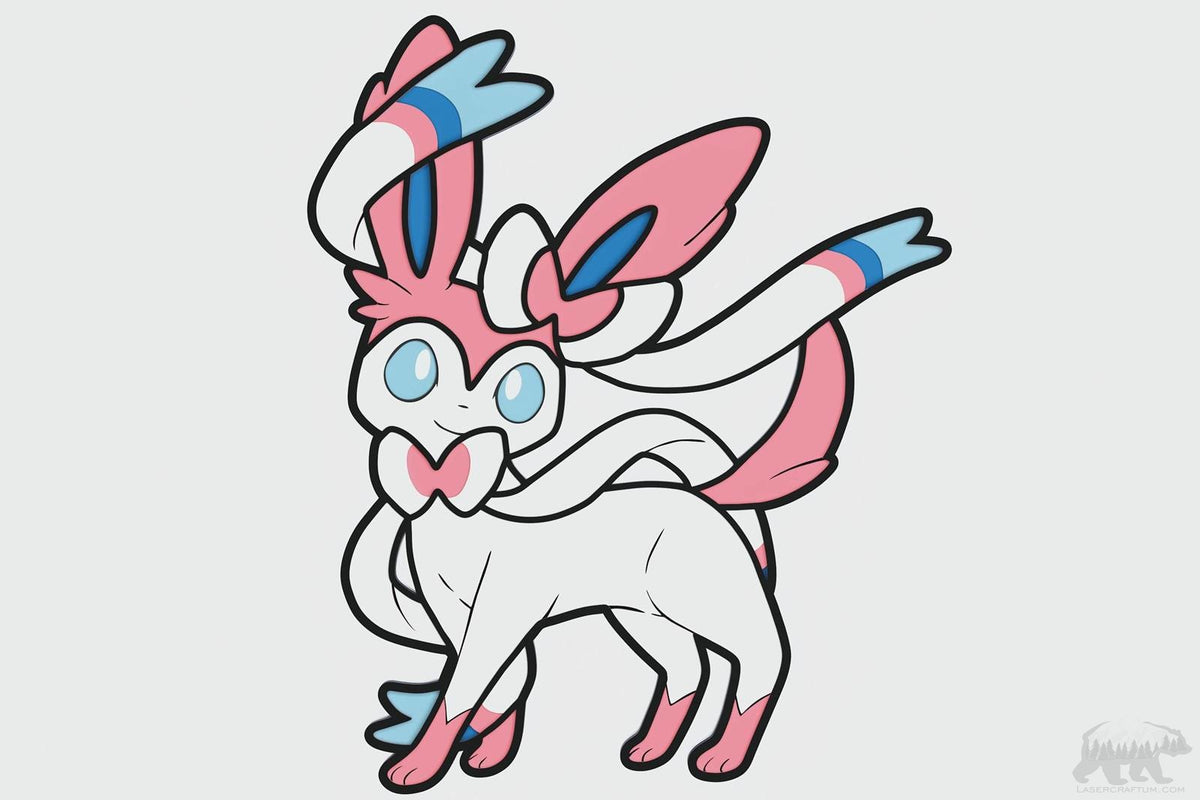 Pokemon Clip Art SVG DXF PNG PDF - Kawaii Eeveelution Illust