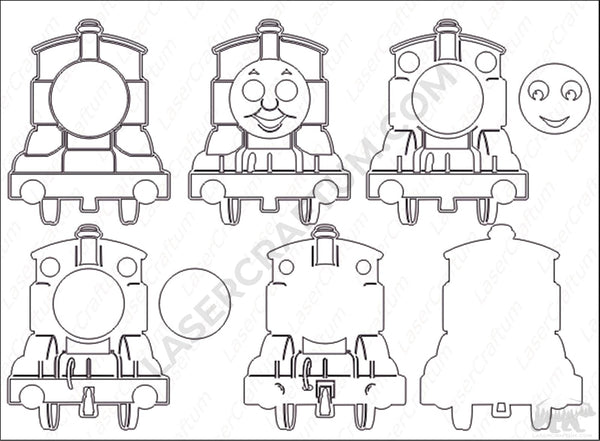 Thomas the Train Layered Design for cutting
