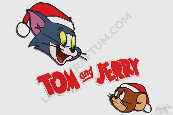 Tom and Jerry Layered Design for cutting