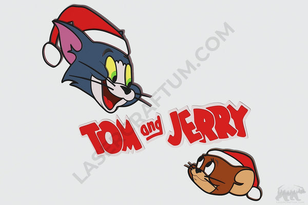 Tom and Jerry Layered Design for cutting