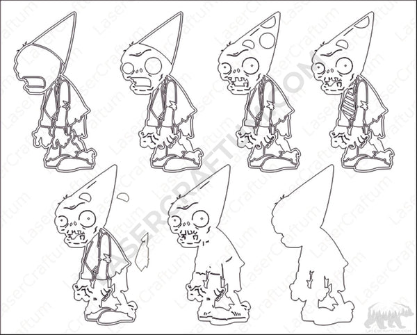 Zombie Layered Designs for cutting