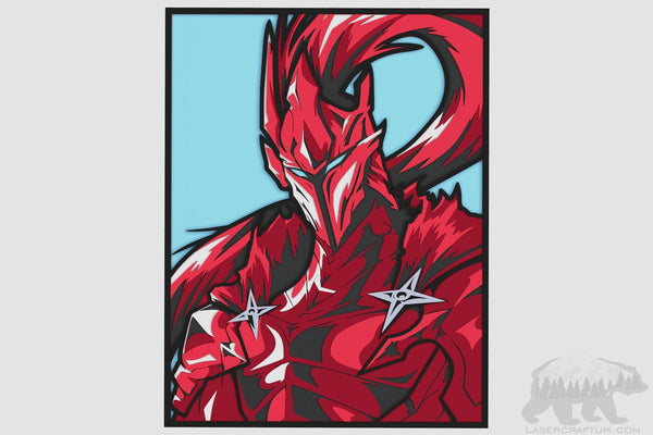 Igris (Solo leveling) Layered Design for cutting