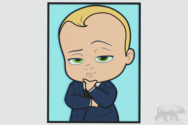 Teddy From Boss Baby Layered Design for cutting